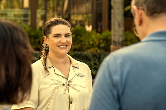 O'Reilly in het White Lotus seizoen 3.