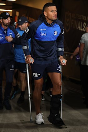 Bulldogs kapitein Stephen Crichton op vrijdagavond op Cruches.