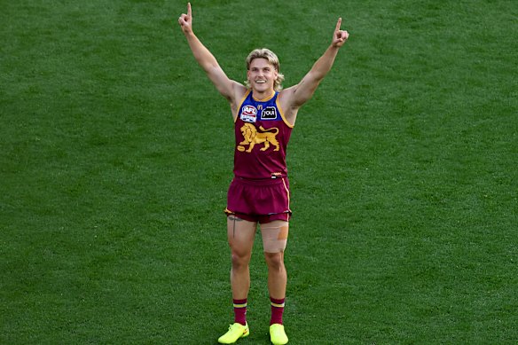 Will Ashcroft viert het premiership.