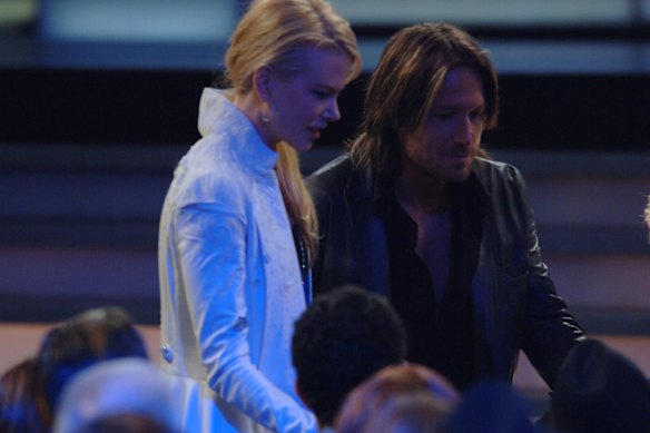 Nicole Kidman en Keith Urban op de 48e jaarlijkse Grammy Awards.