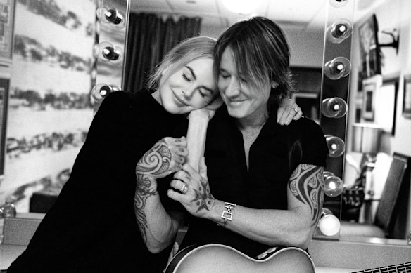 Nicole Kidman en Keith Urban op een jubileumpost van Kidman's Instagram.