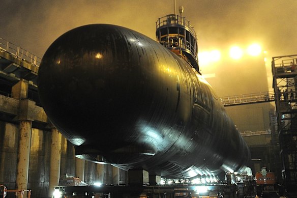 De USS North Dakota, een onderzeeër van de Virginia-klasse van het type dat Australië zou verwerven onder de AUKUS-overeenkomst.