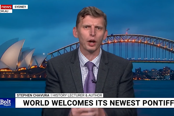 Stephen Chavura is een reguliere Sky News -commentator en een academicus.