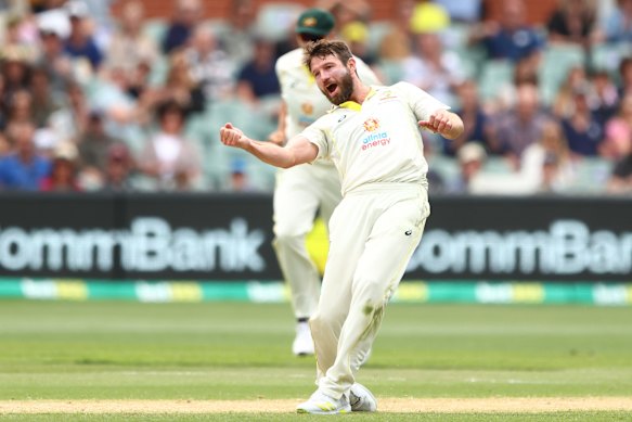 Michael Neser in actie voor Australië in Adelaide in 2022. 