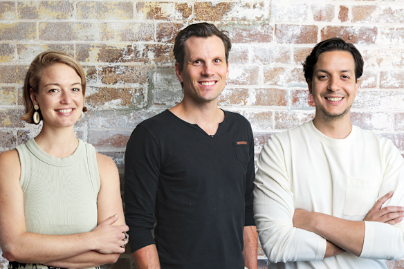 Blackbird Ventures-partners Phoebe Harrop, Tom Humphrey en Michael Tolo.