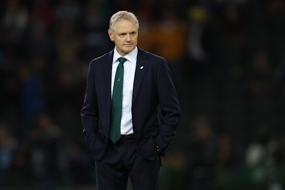Wallabies-coach Joe Schmidt hielp het Australische rugby om te keren na het WK van 2023, maar staat voor een uitdagend einde van de baan