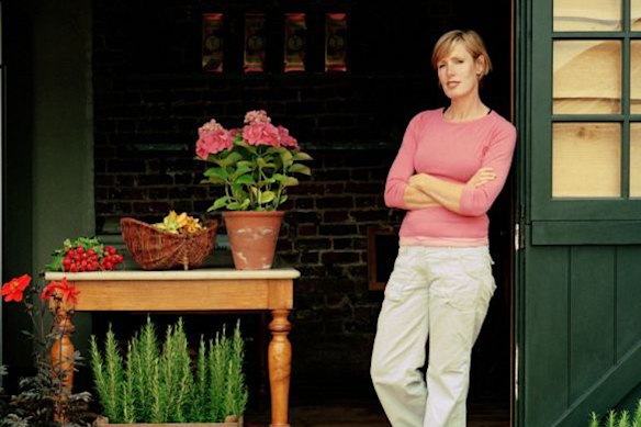 Skye Gyngell tijdens haar vroege dagen bij Petersham Nurseries.