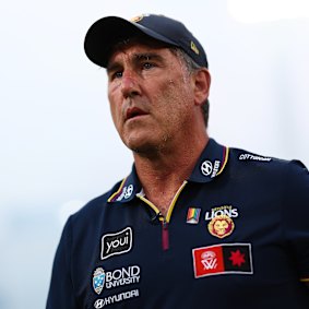 Craig Starcevich heeft twee premierschappen gewonnen als Lions AFLW-coach, maar verloor vijf grote finales.