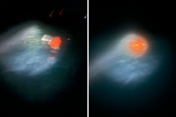 Wrak van de Taipan-helikopter, met de roepnaam Bushman 83, die in juli 2023 neerstortte, waarbij de vier mannen aan boord omkwamen.