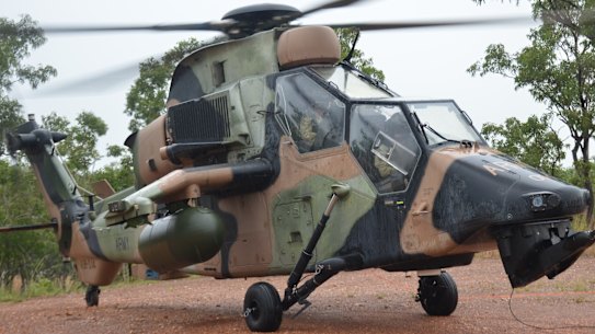 De ARH Tiger-helikopter van het Australische leger zou naar Oekraïne kunnen gaan om te helpen verdedigen tegen de Russische invasie.
