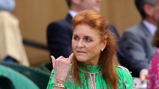 Sarah Ferguson op Wimbledon eerder dit jaar. De ex-vrouw van prins Andrew zal niet langer bekend staan ​​als de hertogin van York.